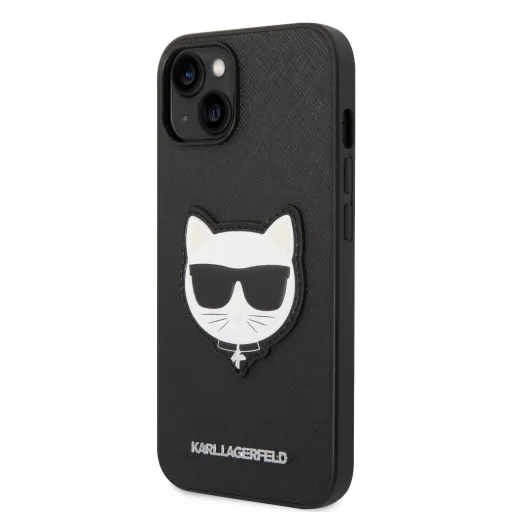 iPhone 14 Plus Karl Lagerfeld PU Saffiano Choupette Head tok fekete (KLHCP14MSAPCHK)