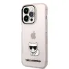 iPhone 14 Pro Karl Lagerfeld Choupette Logo tok rózsaszín (KLHCP14LCTTRI) - 4. kép