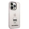 iPhone 14 Pro Max Karl Lagerfeld Choupette Logo tok rózsaszín (KLHCP14XCTTRI) - 1. kép