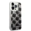 iPhone 14 Pro Karl Lagerfeld Monogram Liquid Glitter tok fekete (KLHCP14LLMNMK) - 1. kép