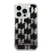 iPhone 14 Pro Karl Lagerfeld Monogram Liquid Glitter tok fekete (KLHCP14LLMNMK) - 2. kép