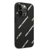 iPhone 14 Pro Karl Lagerfeld PU Grained Leather Logomania tok fekete (KLHCP14LPGMLKFK) - 3. kép