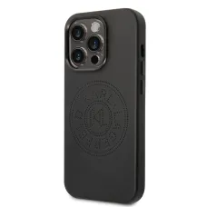 iPhone 14 Pro Max Karl Lagerfeld PU Leather Perforated Logo tok fekete (KLHCP14XFWHK)