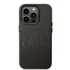 iPhone 14 Pro Max Karl Lagerfeld PU Leather Perforated Logo tok fekete (KLHCP14XFWHK) - 2. kép