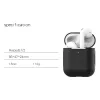 AirPods 1/2 szilikon tok fekete - 0. kép