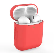 AirPods 1/2 szilikon tok piros