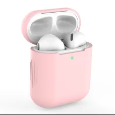 AirPods 1/2 szilikon tok világos rózsaszín