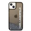 iPhone 14 Plus Karl Lagerfeld Translucent Liquid Glitter tok fekete (KLHCP14MLCKVK) - 1. kép