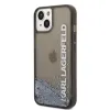 iPhone 14 Plus Karl Lagerfeld Translucent Liquid Glitter tok fekete (KLHCP14MLCKVK) - 0. kép