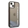 iPhone 14 Plus Karl Lagerfeld Translucent Liquid Glitter tok fekete (KLHCP14MLCKVK) - 3. kép