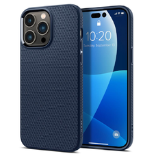 iPhone 14 Pro Spigen Liquid Air flexibilis TPU gél tok tengerészkék