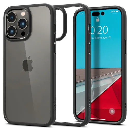 iPhone 14 Pro Spigen Ultra Hybrid tok matt fekete (ACS04961)