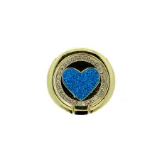 Ring Heart hátlapi gyűrű arany/kék