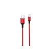 XO NB143 USB - microUSB kábel 1 m 2,4A piros - 0. kép