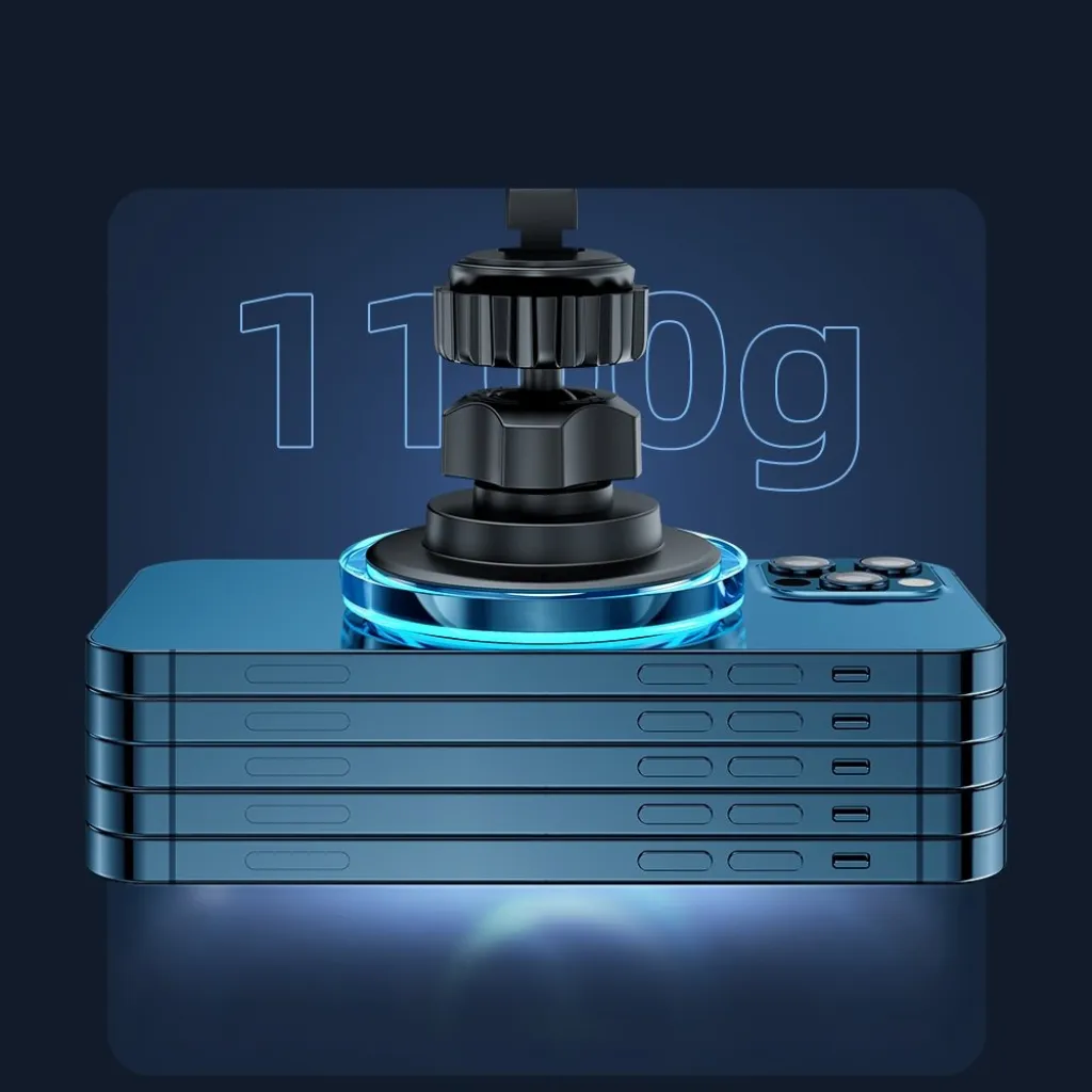 Joyroom autós tartó Qi vezeték nélküli indukciós töltéssel 15 W (MagSafe kompatibilis) szellőzőrácshoz ezüst (JR-ZS291) - 7