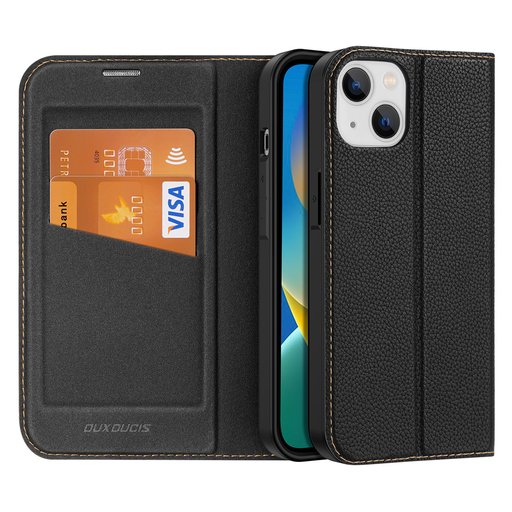 iPhone 14 Dux Ducis Skin X2 mágneses fliptok fekete iPhone 14 Dux Ducis Skin X2 mágneses fliptok fekete
