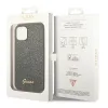 iPhone 14 Plus Guess PC/TPU Glitter Flakes Metal Logo tok zöld (GUHCP14MHGGSHN) - 1. kép