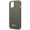 iPhone 14 Plus Guess PC/TPU Glitter Flakes Metal Logo tok zöld (GUHCP14MHGGSHN) - 2. kép