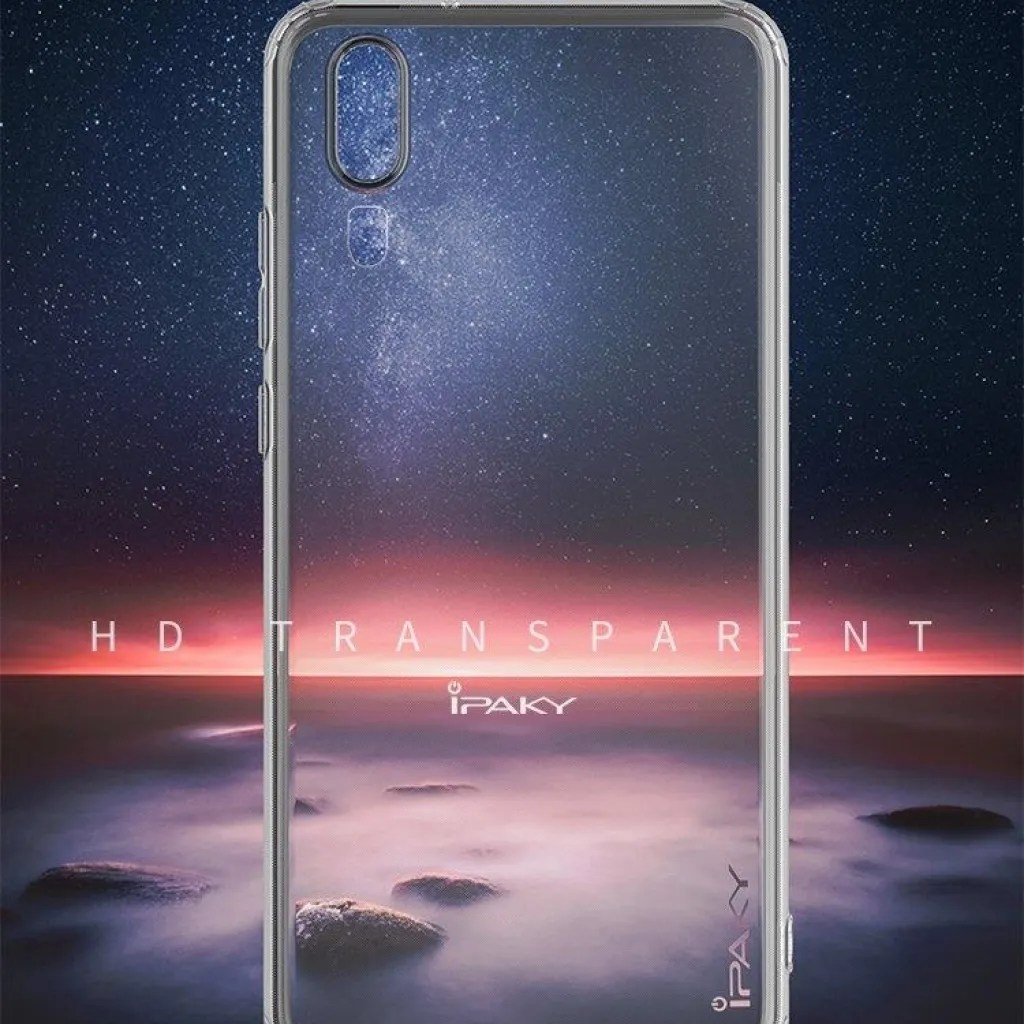 IPAKY Effort TPU tok és kijelzővédő Huawei Y7 áttetsző kialakításban - 7