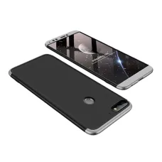360-dielne puzdro Huawei Y7 čierna/strieborná 360-dielne puzdro Huawei Y7 čierna/strieborná