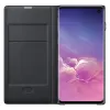 Samsung LED view gyári fliptok LED fény kijelzéssel Samsung S10 fekete - 2. kép