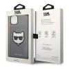 iPhone 14 Karl Lagerfeld Saffiano Choupette Head tok ezüst (KLHCP14SSAPCHG) - 0. kép