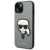 iPhone 14 Plus Karl Lagerfeld Saffiano Karl's Head tok ezüst (KLHCP14MSAPKHG) - 1. kép