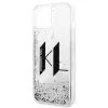 iPhone 14 Plus Karl Lagerfeld Liquid Glitter Big KL logo tok ezüst (KLHCP14MLBKLCS) - 1. kép