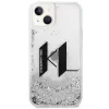 iPhone 14 Plus Karl Lagerfeld Liquid Glitter Big KL logo tok ezüst (KLHCP14MLBKLCS) - 2. kép