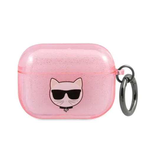 Airpods Pro 1/2 Karl Lagerfeld TPU Glitter Choupette Head rózsaszín áttetsző tok (KLAPUCHGP) Airpods Pro 1/2 Karl Lagerfeld TPU Glitter Choupette Head rózsaszín áttetsző tok (KLAPUCHGP)