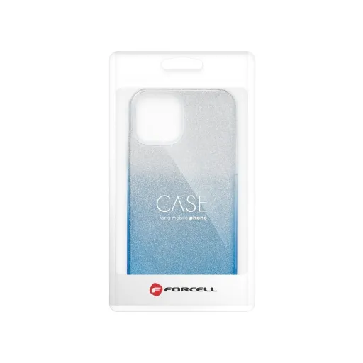 Samsung Galaxy A12 Forcell Shinning tok átlátszó/kék Samsung Galaxy A12 Forcell Shinning tok átlátszó/kék