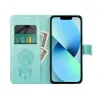 Samsung Galaxy A13 4G Forcell MEZZO álomfogó mintás fliptok zöld - 4. kép