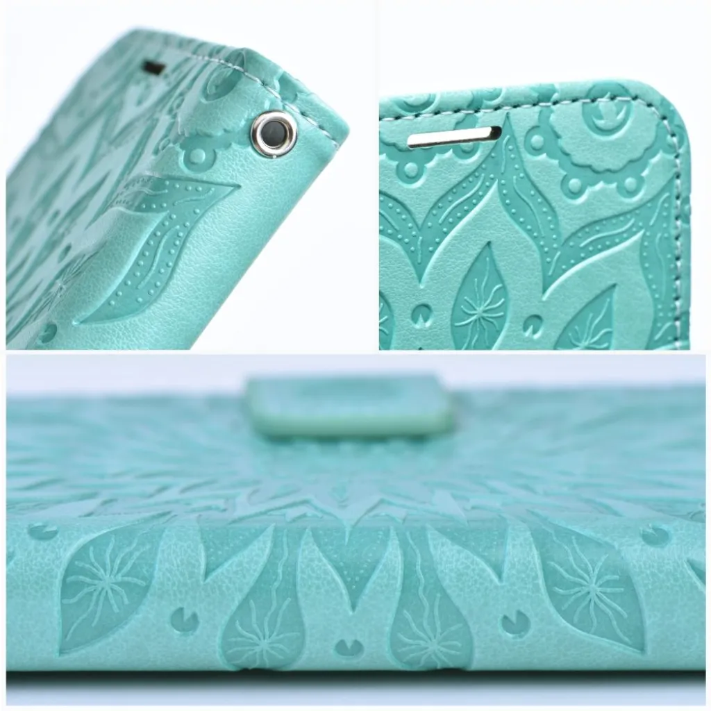 Xiaomi Redmi 9C/9C NFC Forcell MEZZO mandala mintás fliptok zöld - 7