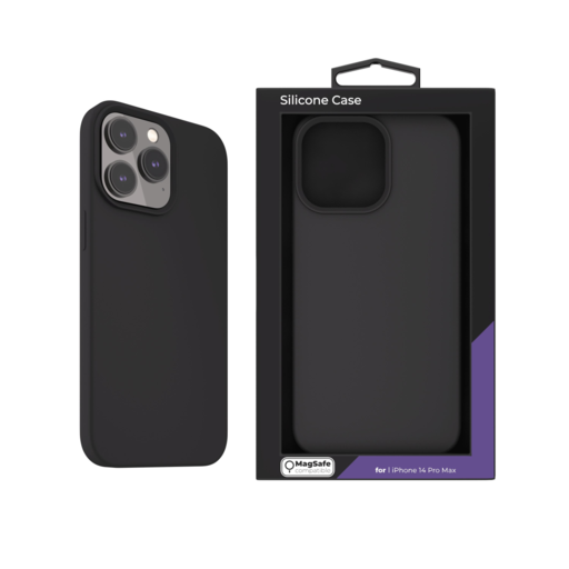 iPhone 14 Pro Max Next One MagSafe-kompatibilis szilikontok fekete (IPH-14PROMAX-MAGCASE-BLACK) iPhone 14 Pro Max Next One MagSafe-kompatibilis szilikontok fekete (IPH-14PROMAX-MAGCASE-BLACK)