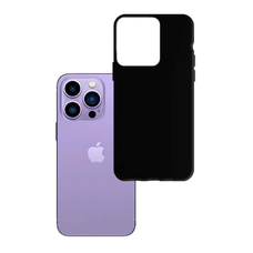 iPhone 14 Pro 3MK matt szilikon tok fekete