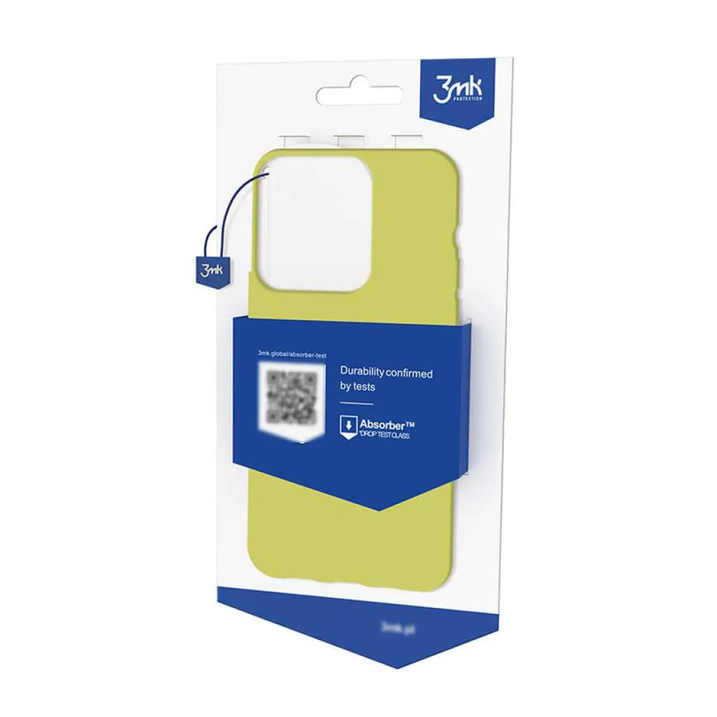 iPhone 14 Pro 3MK matt szilikon tok citromsárga - 7