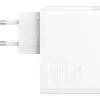 Baseus GaN5 Pro USB Type C / USB-A 100W PD3.0, QC4.0 +, AFC gyorstöltő, hálózati töltő adapter fehér (CCGP090202) - 0. kép