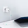 Choetech hálózati töltő adapter GaN USB Type C PD USB-A QC3.0 65W 3,25A fehér (PD8002) - 3. kép