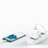 Choetech hálózati töltő adapter GaN USB Type C PD USB-A QC3.0 65W 3,25A fehér (PD8002) - 4. kép