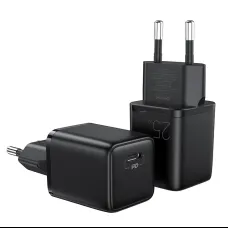 Joyroom hálózati töltő adapter USB Type C PD töltő 25W EU dugó fekete (L-P251)