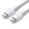 Ugreen töltő- és adatkábel USB Type C - USB Type C PD 100W 5A 2m fehér (US300) - 0. kép