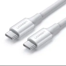 Ugreen töltő- és adatkábel USB Type C - USB Type C PD 100W 5A 2m fehér (US300)