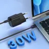 Choetech GaN hálózati töltő adapter Type C PD 30W fekete (PD5007) - 2. kép