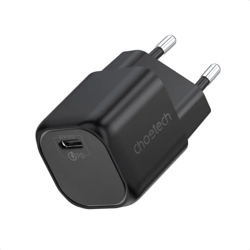 Choetech GaN hálózati töltő adapter Type C PD 30W fekete (PD5007)