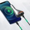 Ugreen autós töltő USB Type C / USB QC PD 24W 12V ezüst (CD204) + szivargyújtó porttal - 1. kép