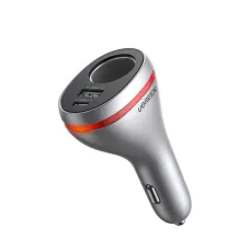 Ugreen autós töltő USB Type C / USB QC PD 24W 12V ezüst (CD204) + szivargyújtó porttal