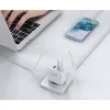 Duzzona 3 portos GaN hálózati töltő adapter 2 x USB Type C + USB 65W PD QC3.0 fehér - 3. kép