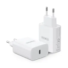 Duzzona hálózati töltő adapter 20W PD QC3.0 USB Type C fehér