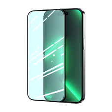 iPhone 14 Plus Joyroom Knight Series 2,5D KIjelzővédő üvegfólia Anti-Blue szem védelemmel fekete (JR-G03)