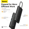 Baseus Adapter HUB - Type C - 2xUSB3.0 + Type C + HDMI 4K + SD + microSD - PD 100W fekete - 3. kép
